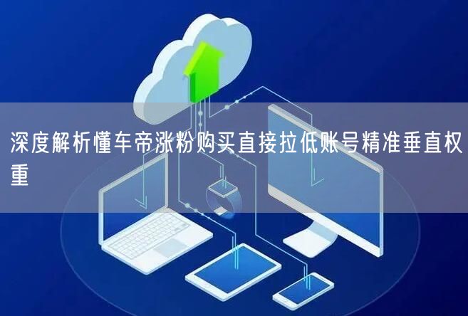 懂车帝涨粉购买：破坏账号精准垂直权重的陷阱
